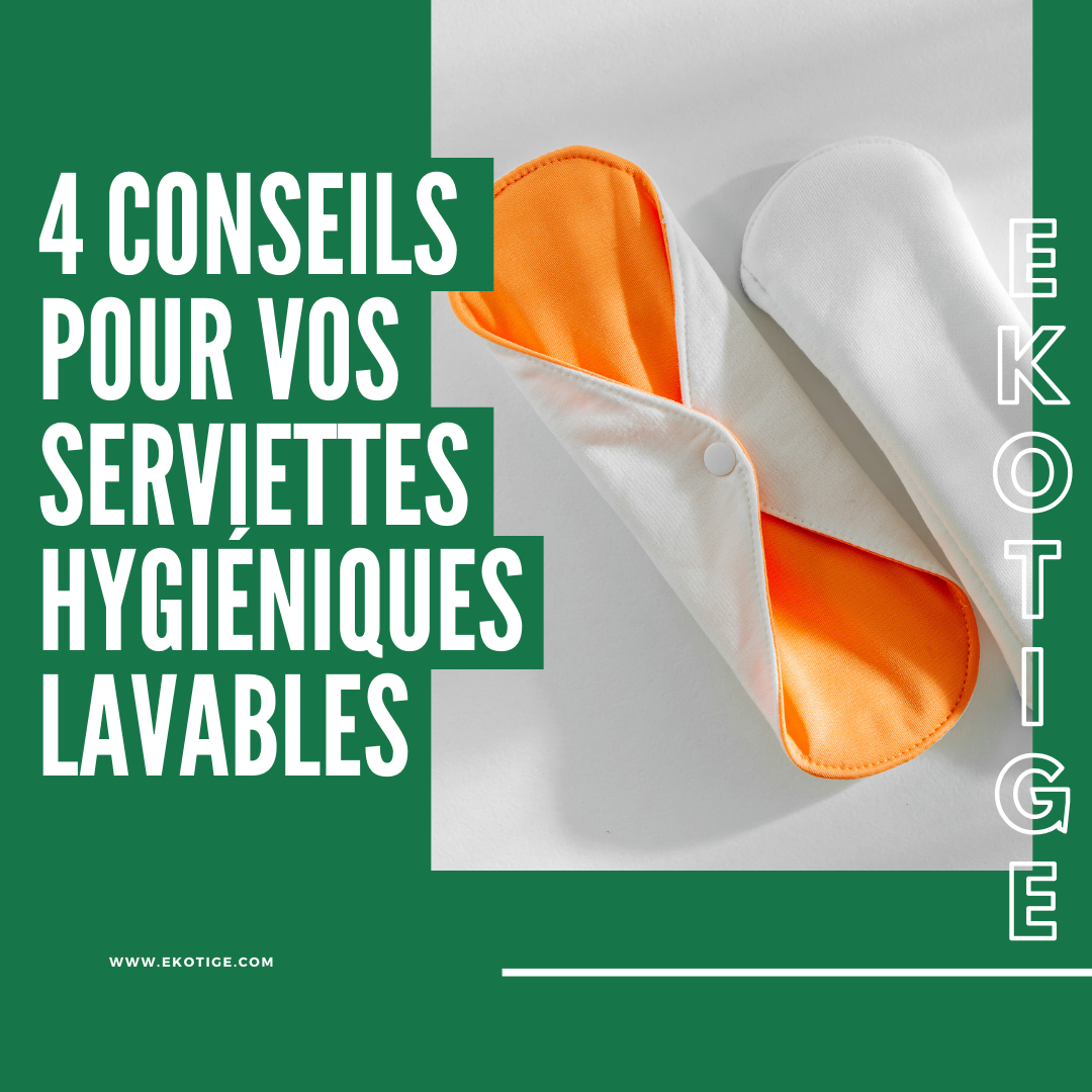 Quelques options écologiques aux serviettes hygiéniques conventionnelles –  L'Escale verte