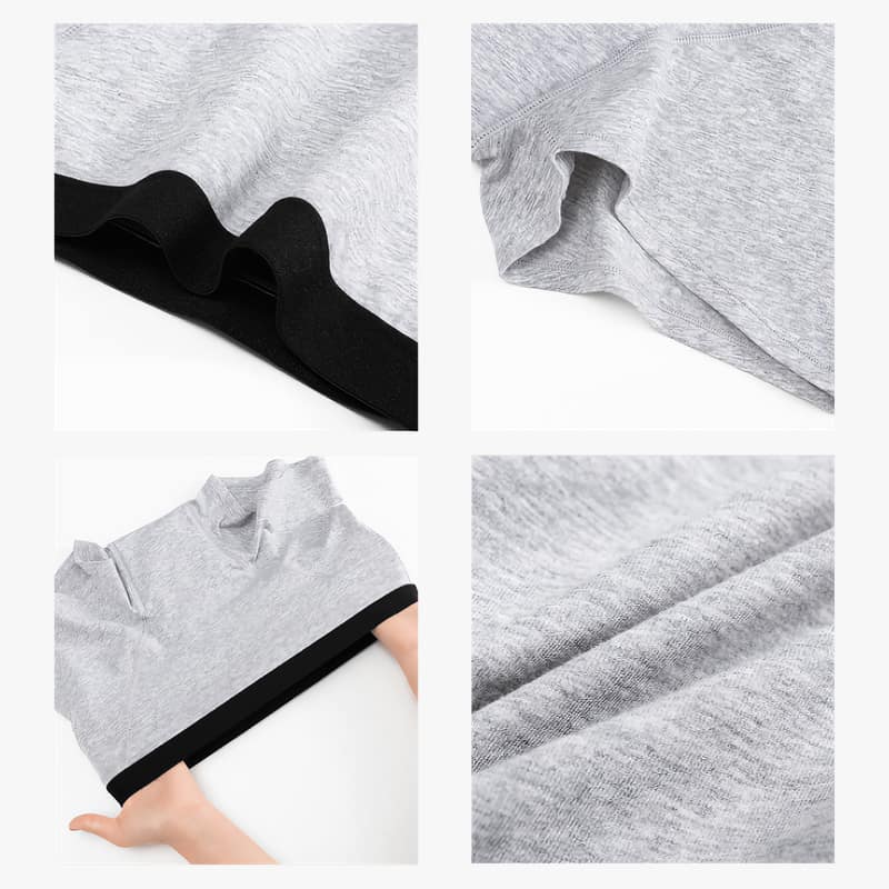 Boxer menstruel pour règles Flux abondant Gris clair