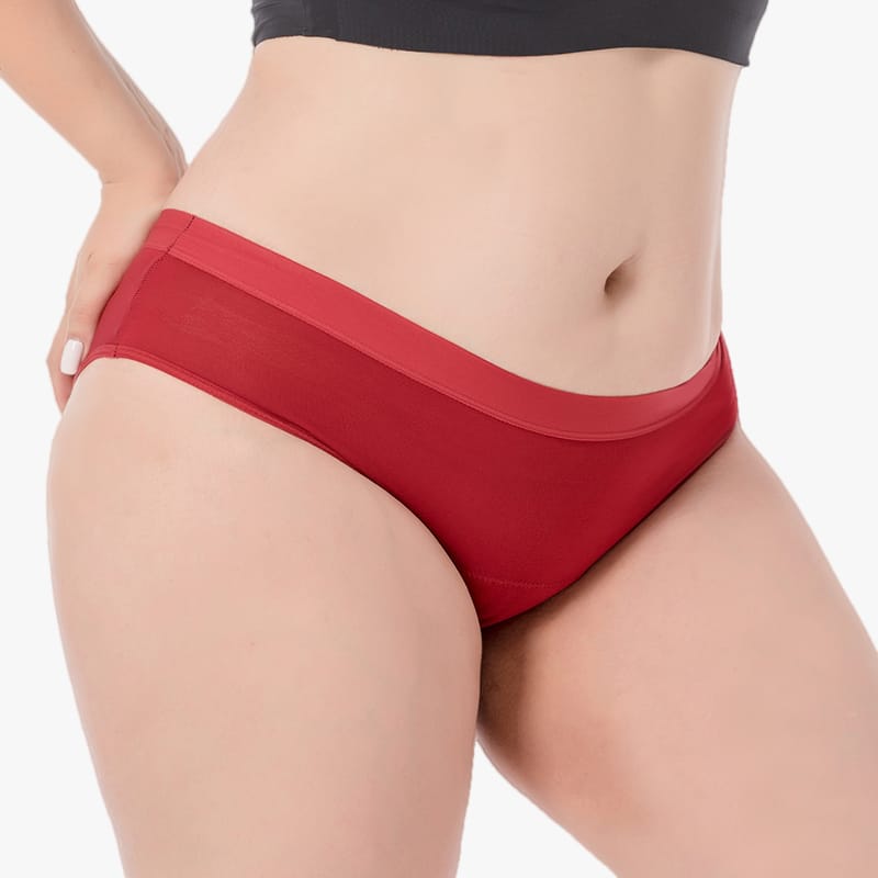 Culotte menstruelle confort Plus Rouge flux léger à abondant