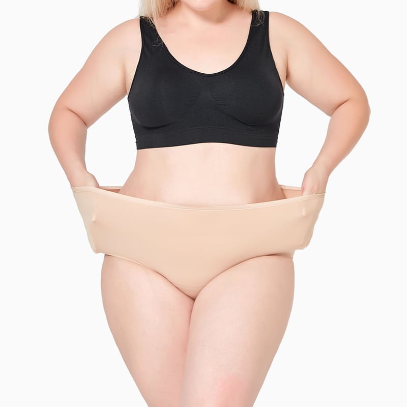 Culotte menstruelle discrète sans couture Beige
