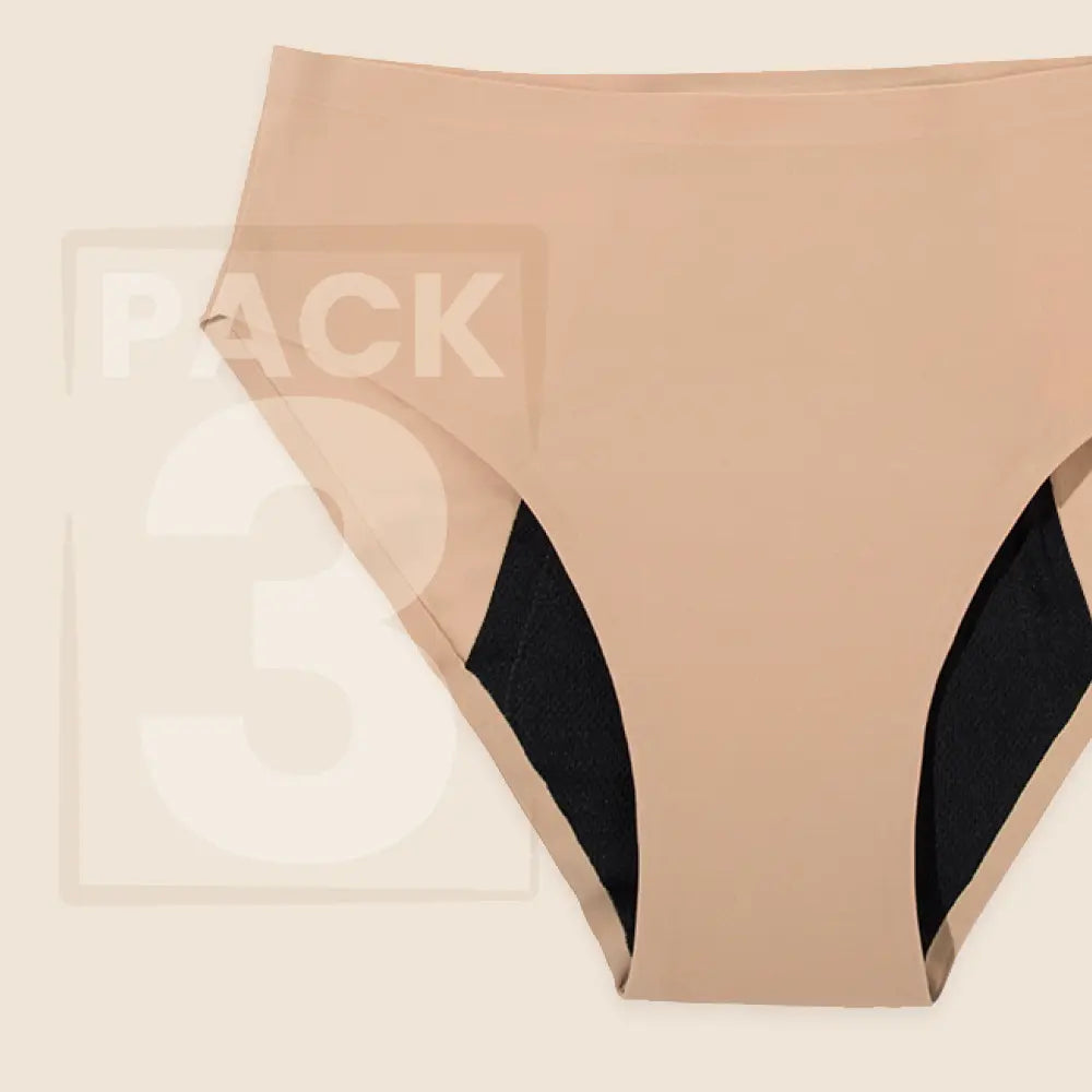 Culotte menstruelle discrète sans couture - flux léger à abondant