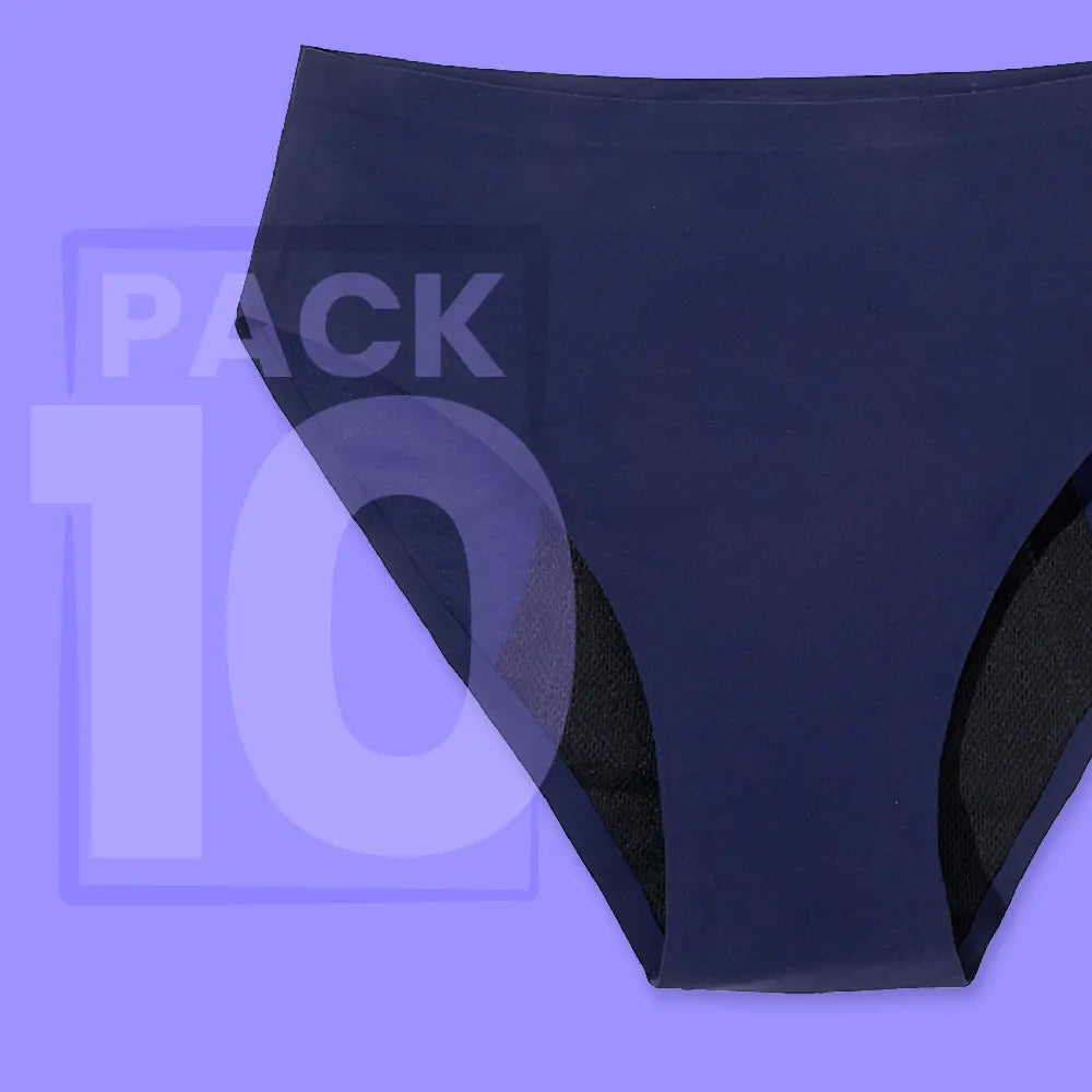 Culotte menstruelle discrète sans couture - flux léger à abondant