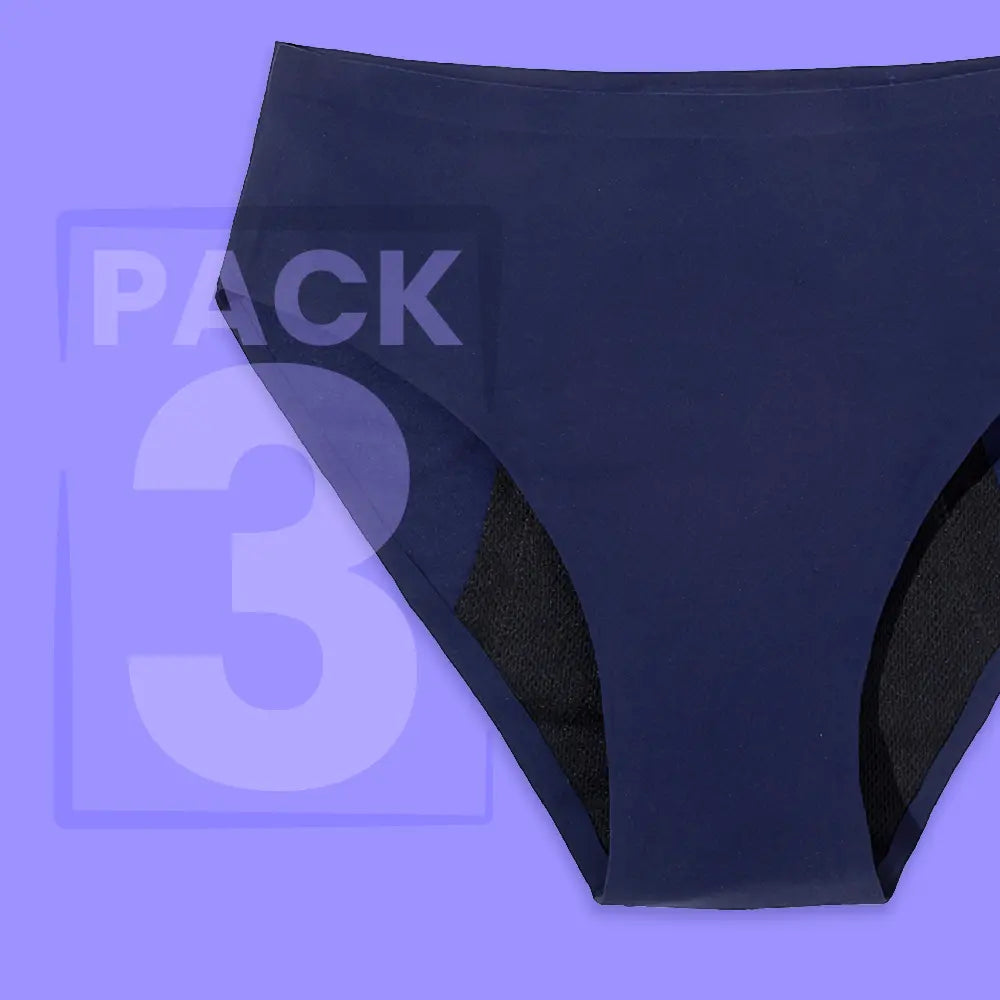 Culotte menstruelle discrète sans couture - flux léger à abondant