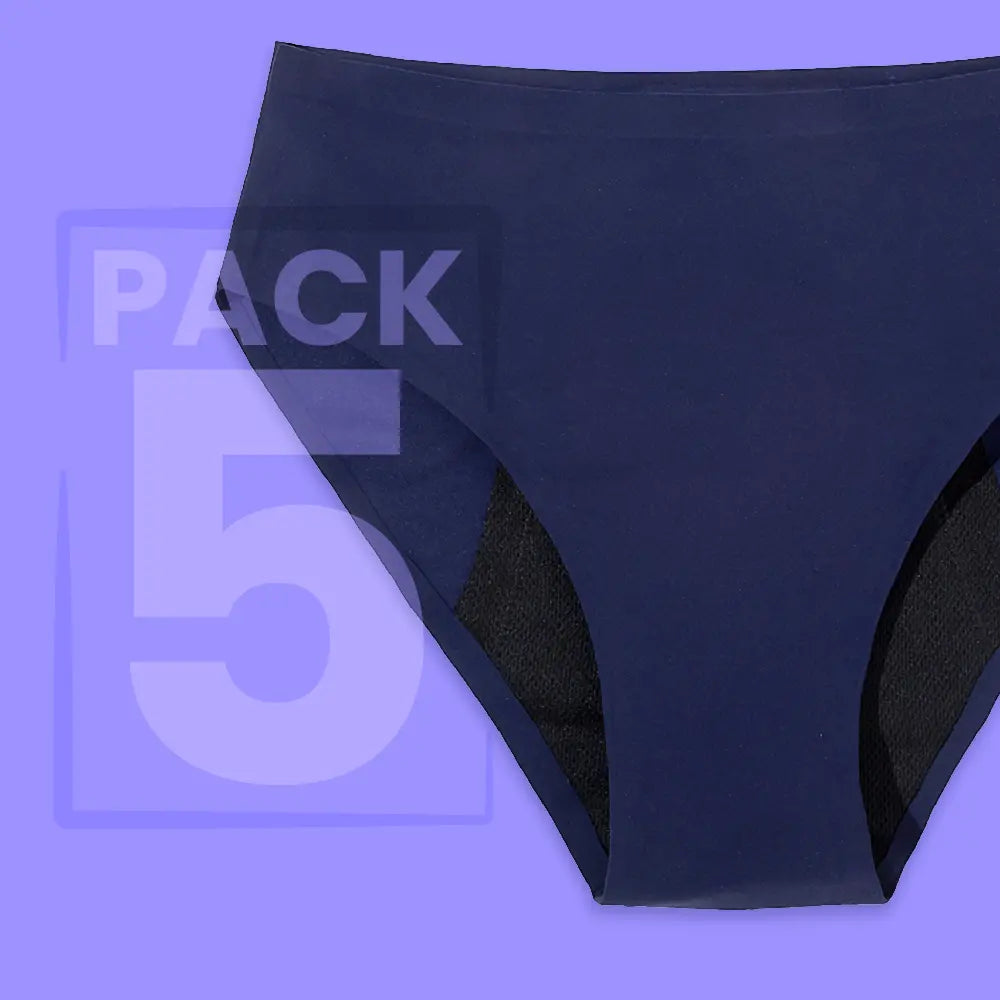 Culotte menstruelle discrète sans couture - flux léger à abondant