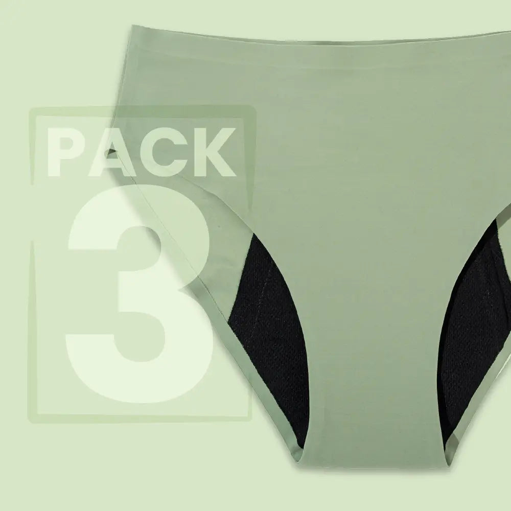 Culotte menstruelle discrète sans couture - flux léger à abondant