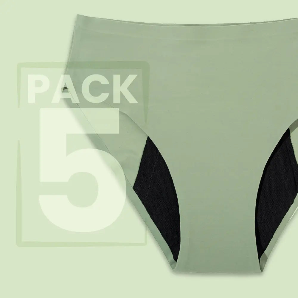 Culotte menstruelle discrète sans couture - flux léger à abondant