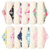 Lot de 3 Serviettes Hygiéniques Lavables - protection blanche