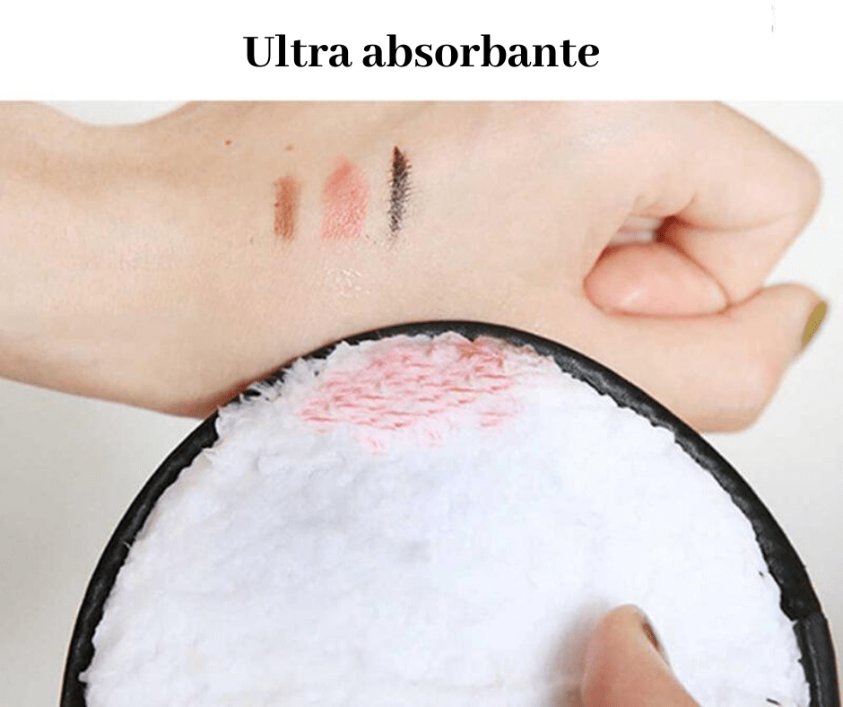 Lot d'éponges démaquillantes lavables en microfibre