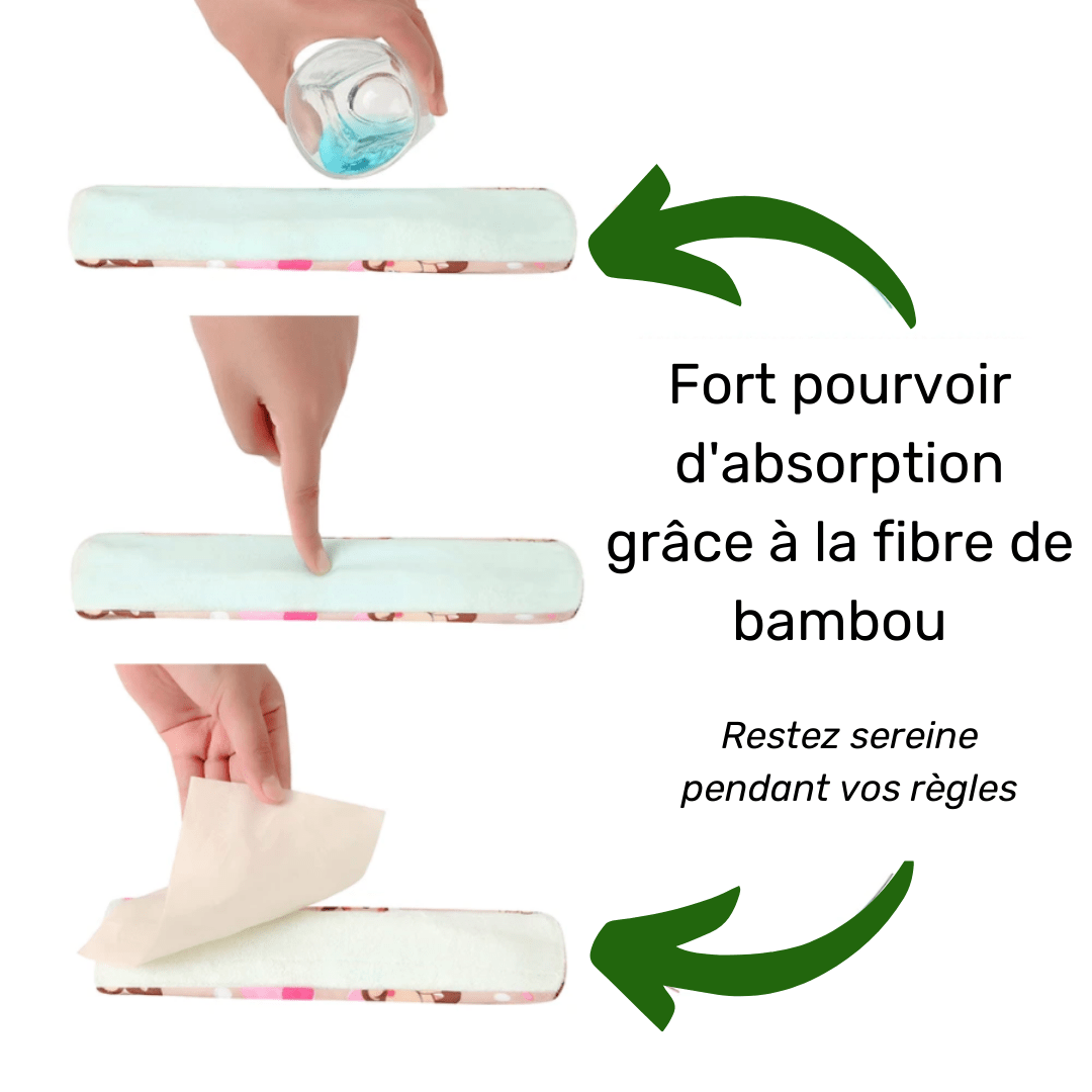 absorption serviette hygieniques lavables