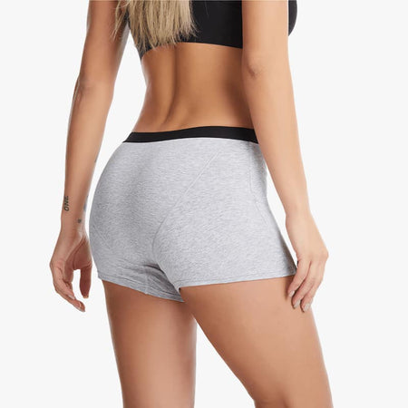 Boxer menstruel pour règles coloris Gris clair