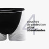 Boxer menstruel pour règles coloris Gris clair