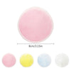 Disques démaquillants colorés lavables en fibre naturelle de bambou