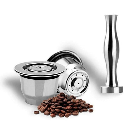 Capsule réutilisable en acier inoxydable pour machine à café Nespresso