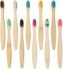 Pack 10 brosses à dents en bambou pour enfants