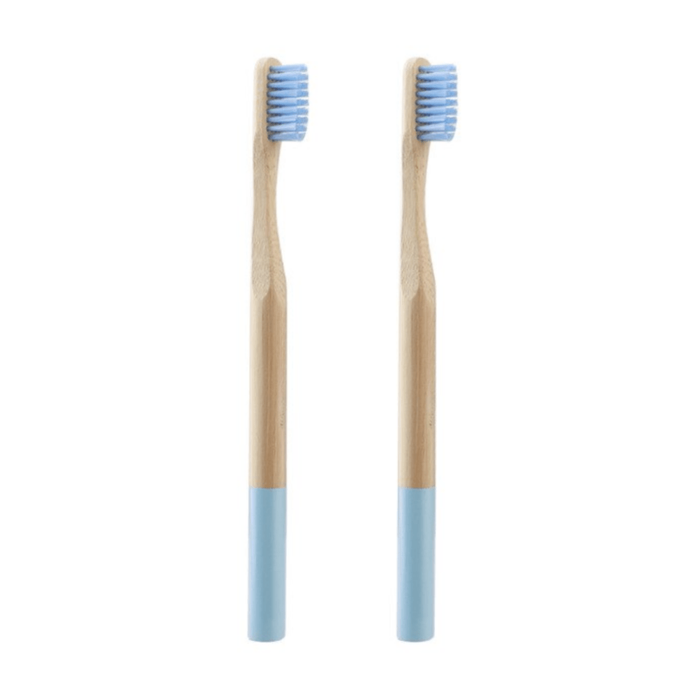 Brosses à dents en bambou naturel - Lot de 2